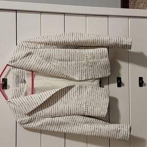 Cream and black blazer